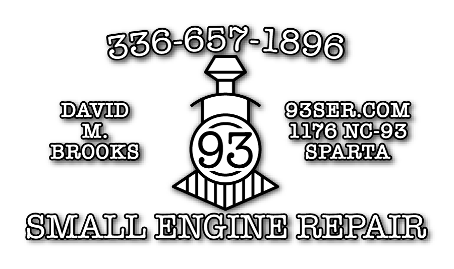 93 Small Engine Repair | 1176 NC-93 | Sparta, NC | David M. Brooks | 336-657-1896